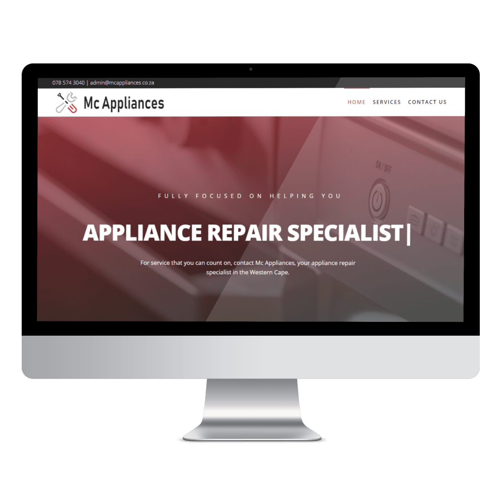 McAppliances Website